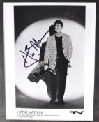 HANK MARVIN - THE SHADOWS - AUTOGRAPHED 8X10" PHOTOGRAPH
