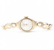 VINTAGE MEDANA 9CT GOLD LADIES DRESS WATCH