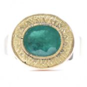 GEORGE III EMERALD & GOLD RING