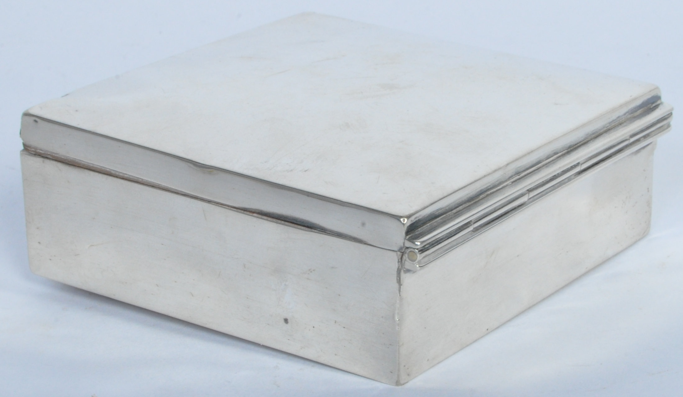 SILVER HALLMARKED WILLIAM DEVENPORT CIGARETTE CASE 1923 - Image 3 of 6