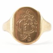 VINTAGE HALLMARKED 9CT GOLD SIGNET RING