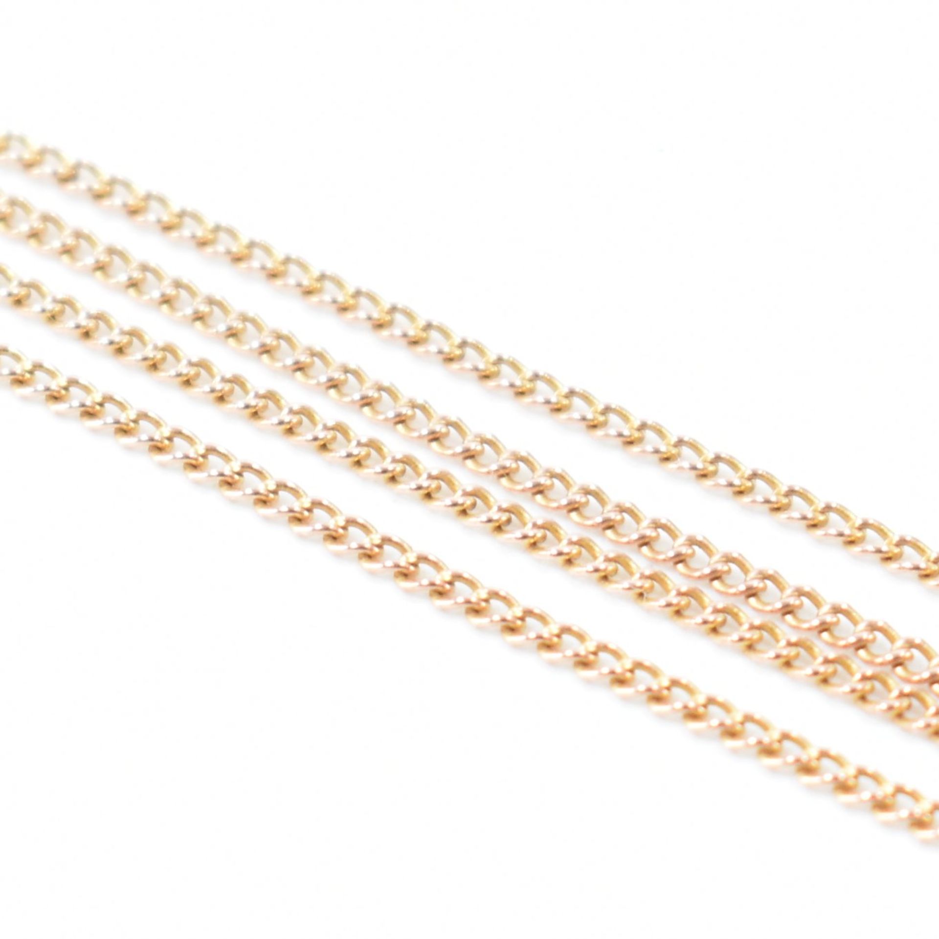 ANTIQUE GOLD & FINE LINK NECKLACE CHAIN