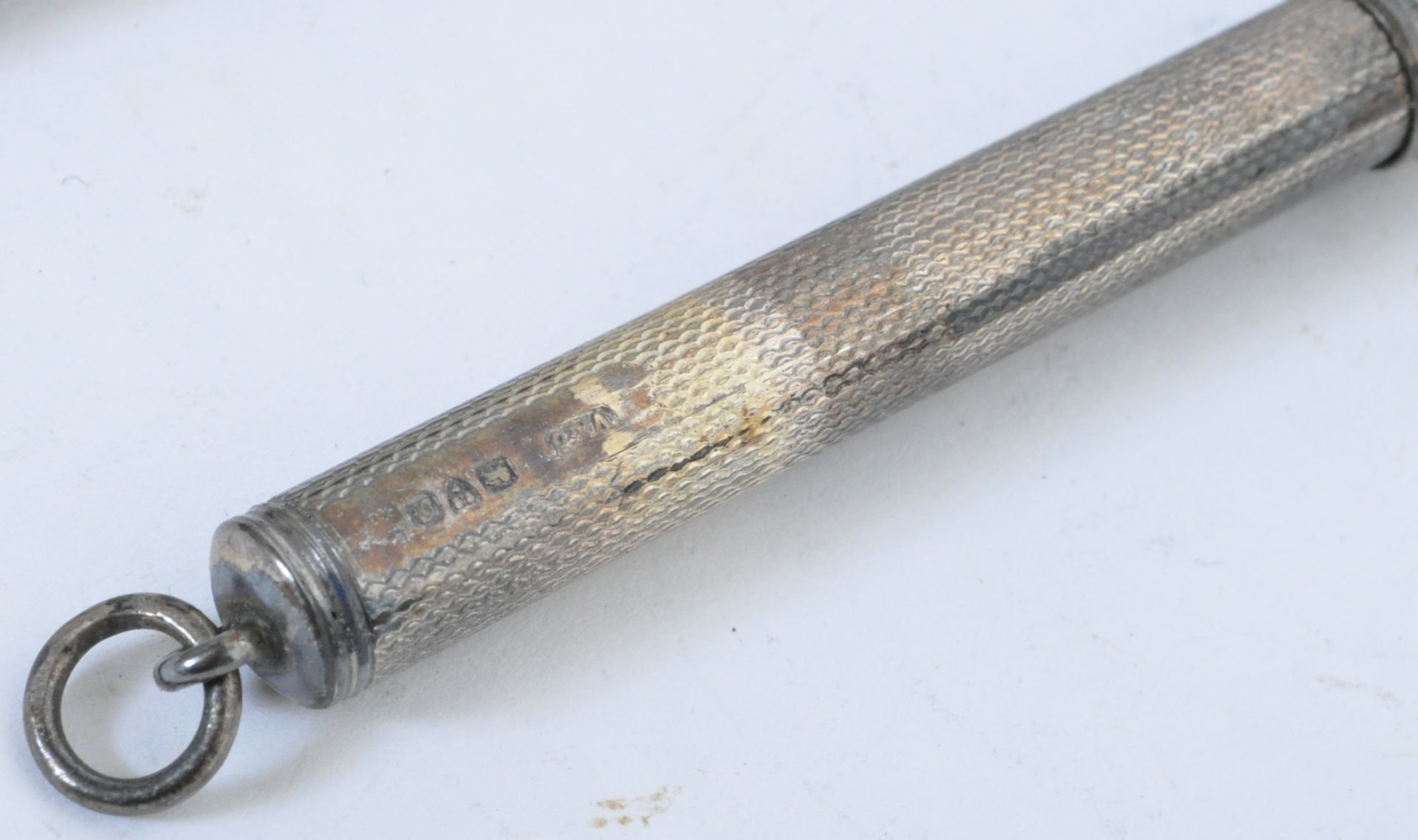 SILVER 19TH CENTURY FOUNTAIN PEN, PROPELLING PENCIL & OTHER - Image 3 of 5