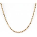 VINTAGE GOLD ROPE TWIST CHAIN