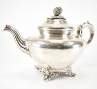 VICTORIAN ANTIQUE SILVER HALLMARKED PUMPKIN TEAPOT