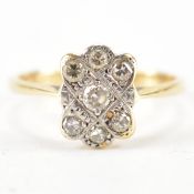 ART DECO 18CT GOLD PLATINUM & DIAMOND RING