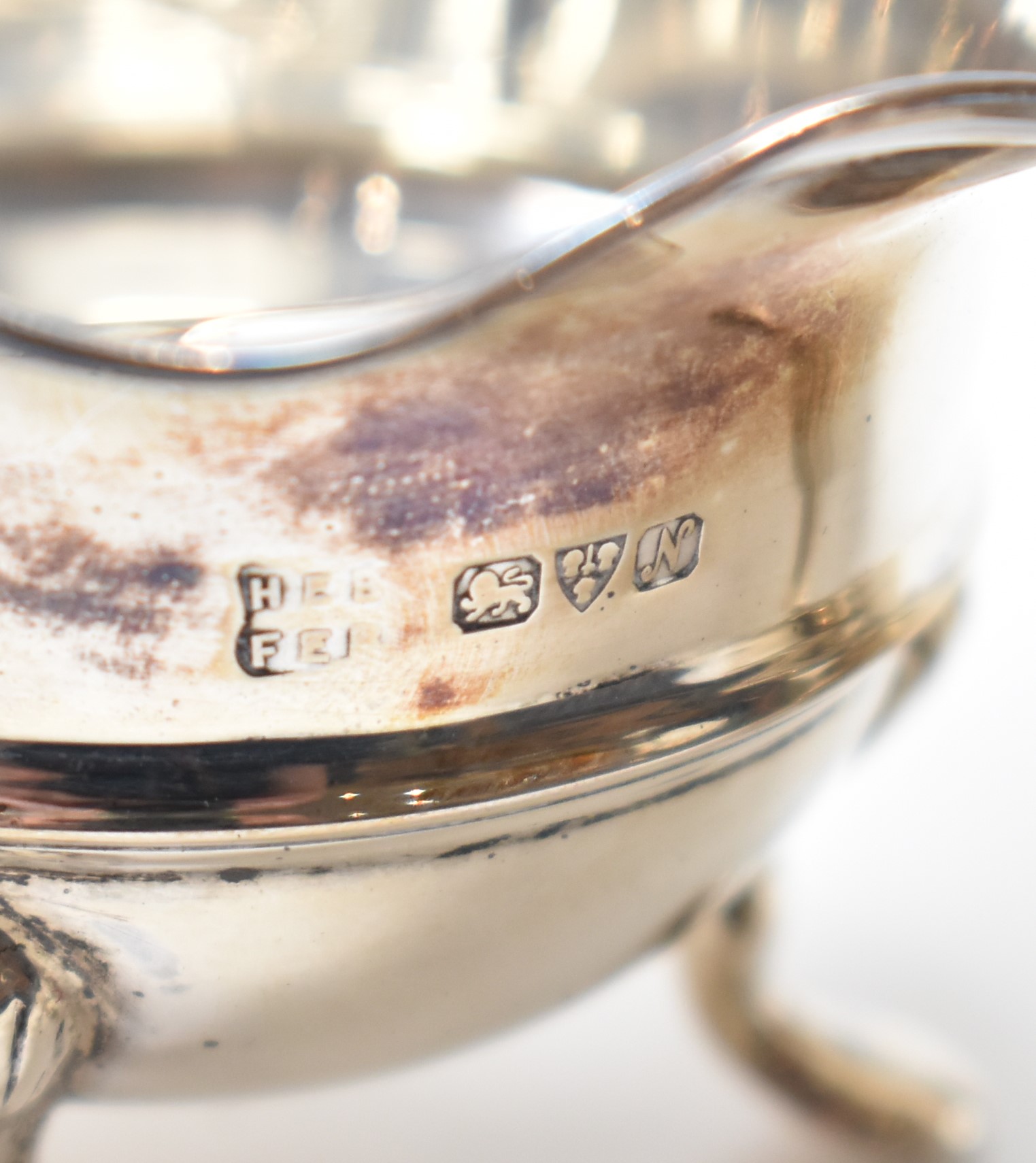 EDWARDIAN ANTIQUE SILVER TABLE SALTS - Image 5 of 5