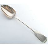 1851 LARGE SILVER HALLMARKED LONDON TABLE SERVING SPOON