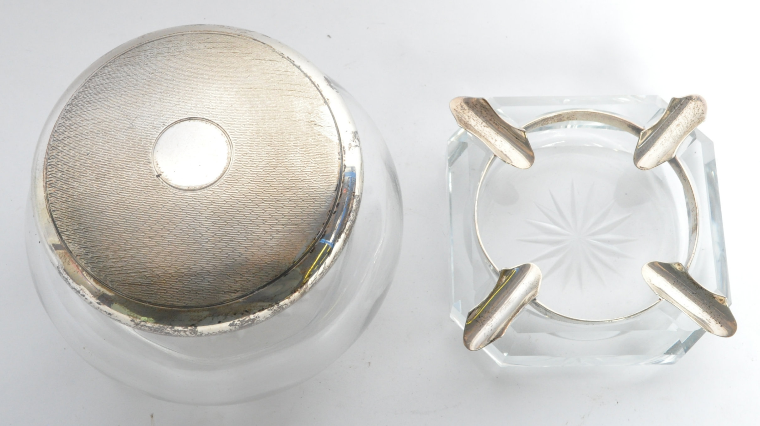 SILVER HALLMARKED DRESSING TABLE POT & ASHTRAY - Image 3 of 5