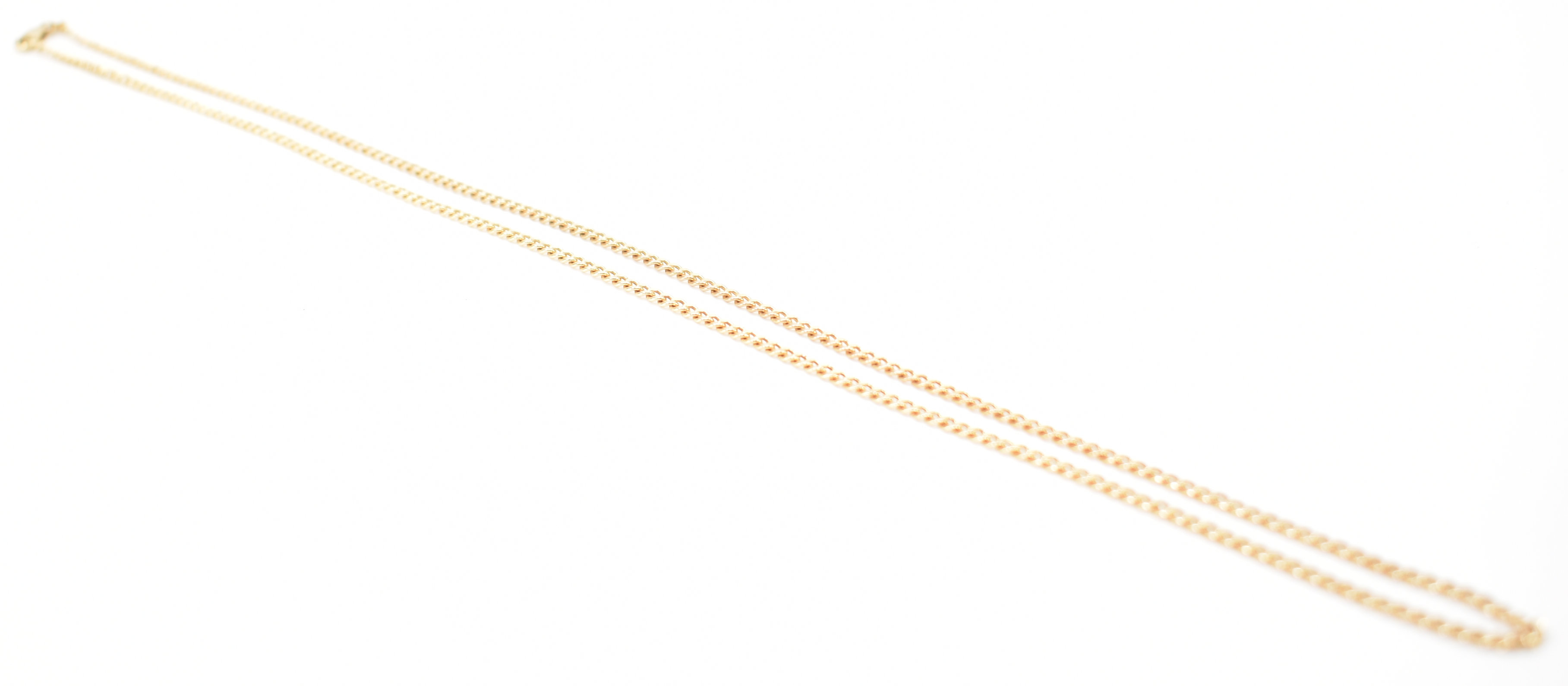 HALLMARKED 9CT GOLD FINE LINK NECKLACE CHAIN - Image 3 of 6