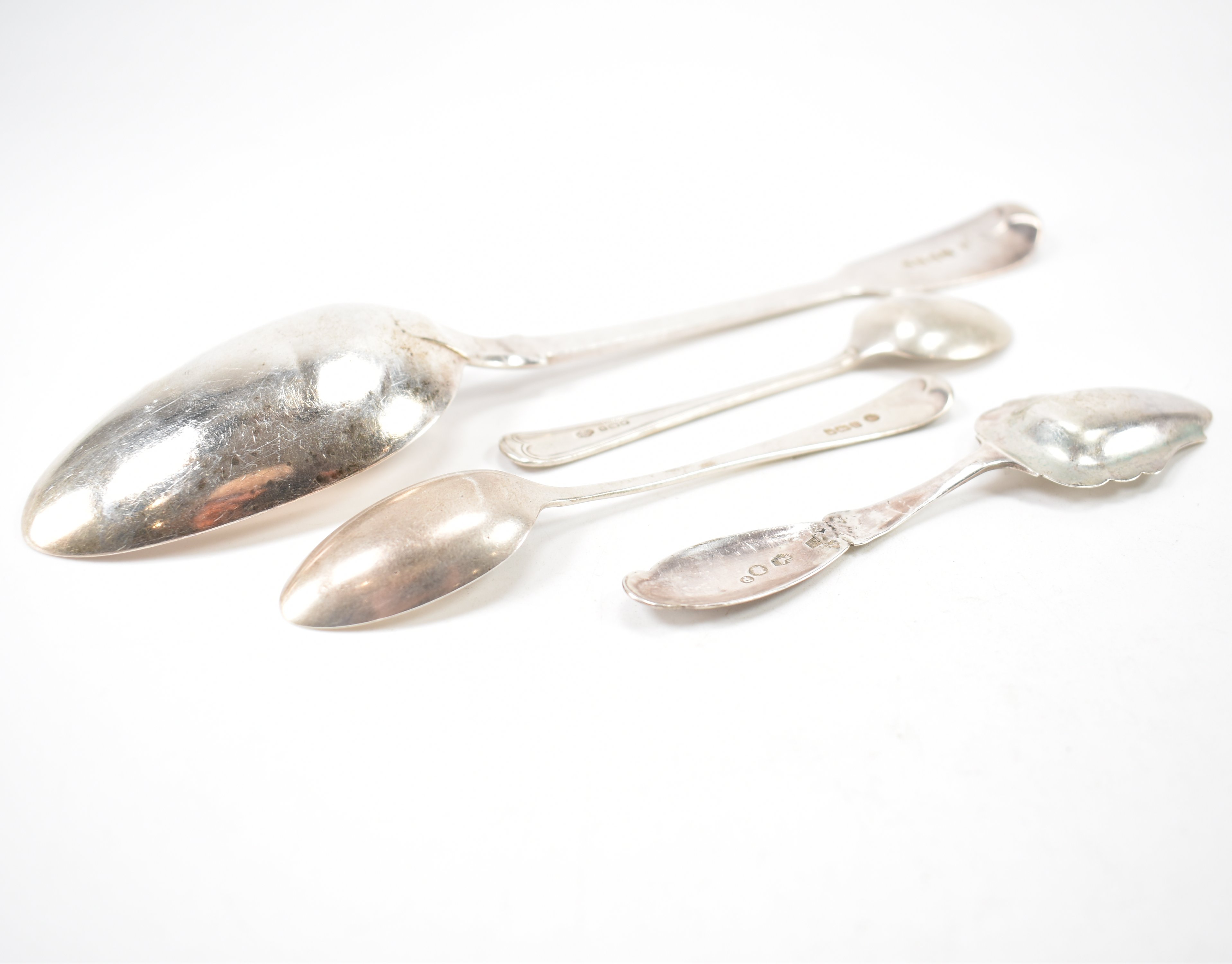 ASSORTMENT OF 19TH CENTURY & LATER SILVER FLATWARE - Image 3 of 7
