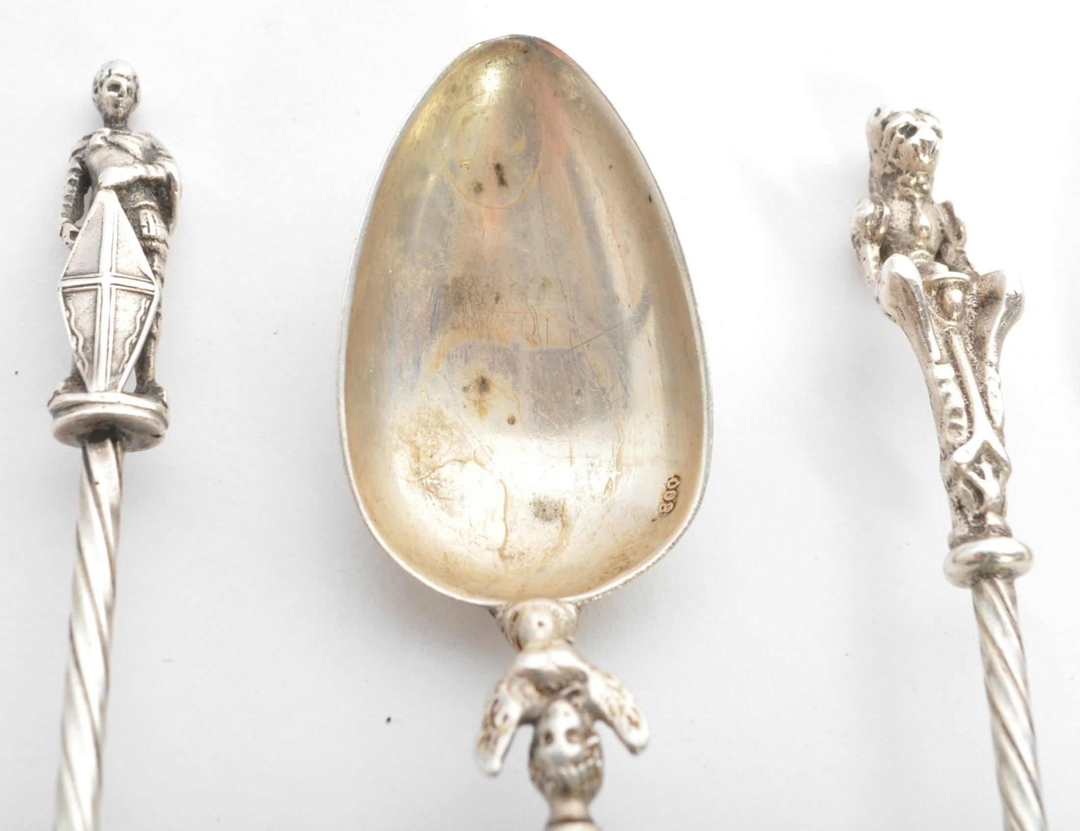 COLLECTION OF 8 SILVER CONTINENTAL APOSTLE SPOONS - Image 5 of 7