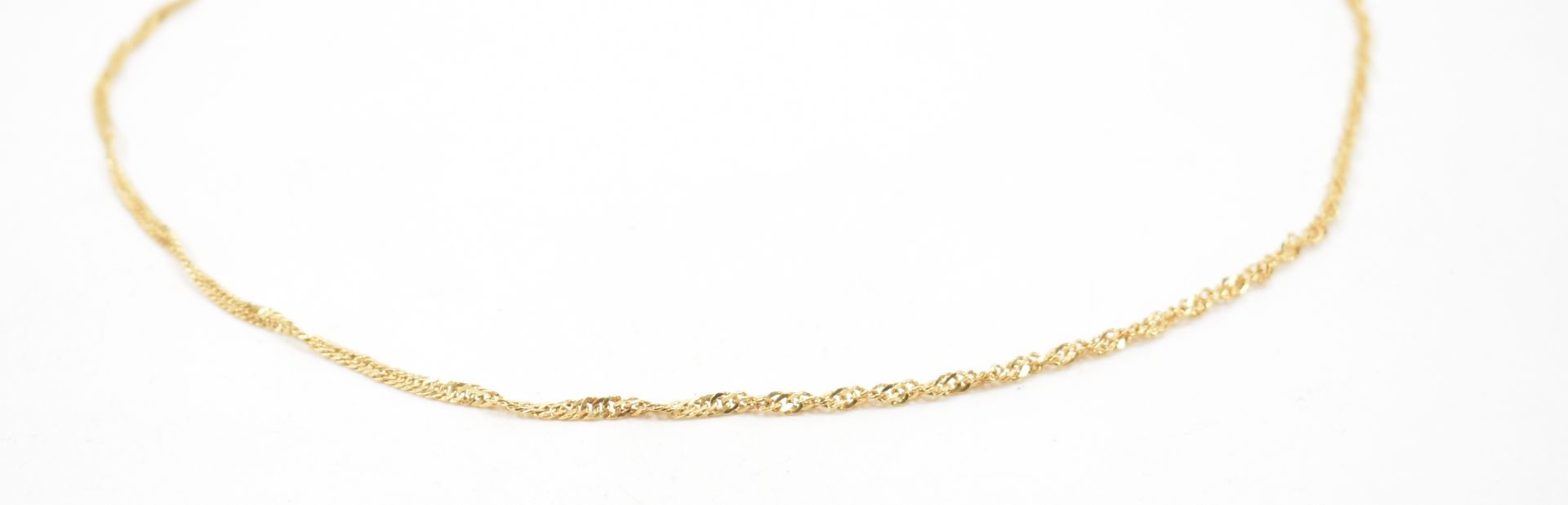 GOLD ROPE TWIST NECKLACE CHAIN - Image 3 of 4
