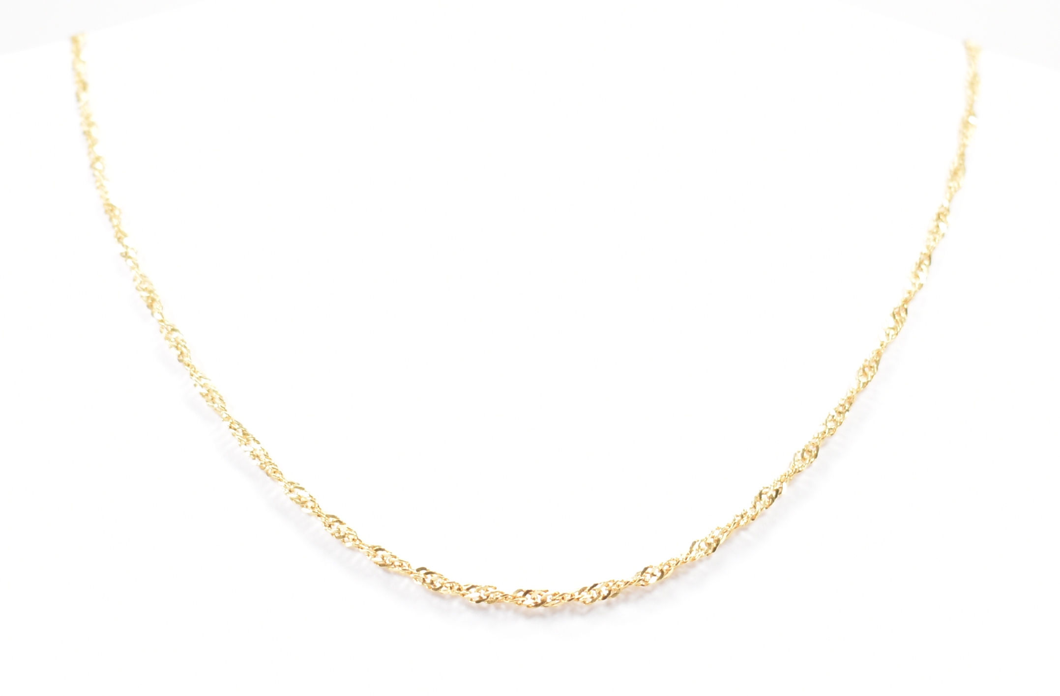 GOLD ROPE TWIST NECKLACE CHAIN - Image 2 of 4