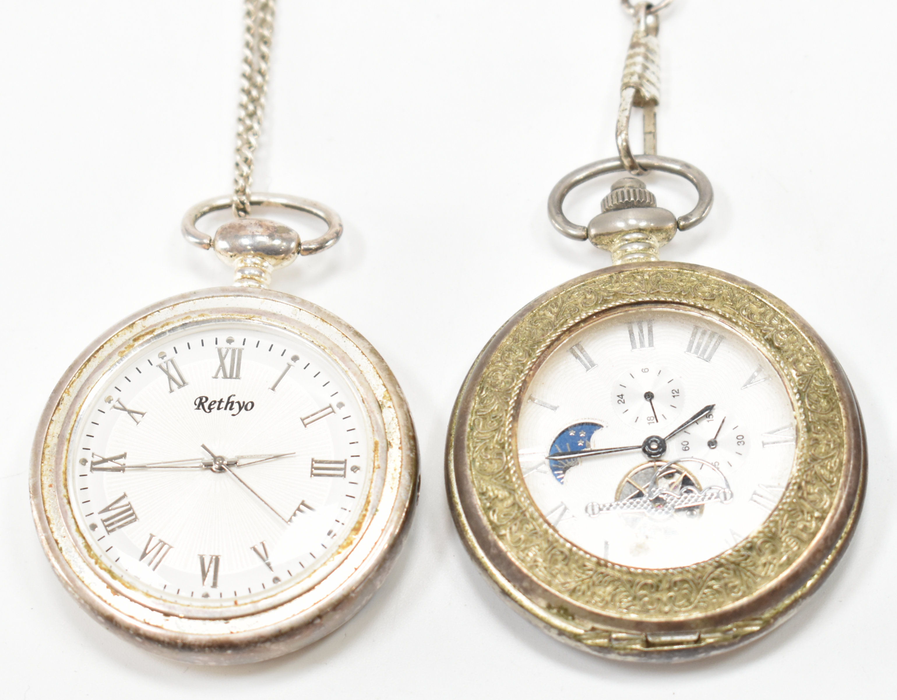 FOUR CONTEMPORARY POCKET WATCHES - Image 2 of 5