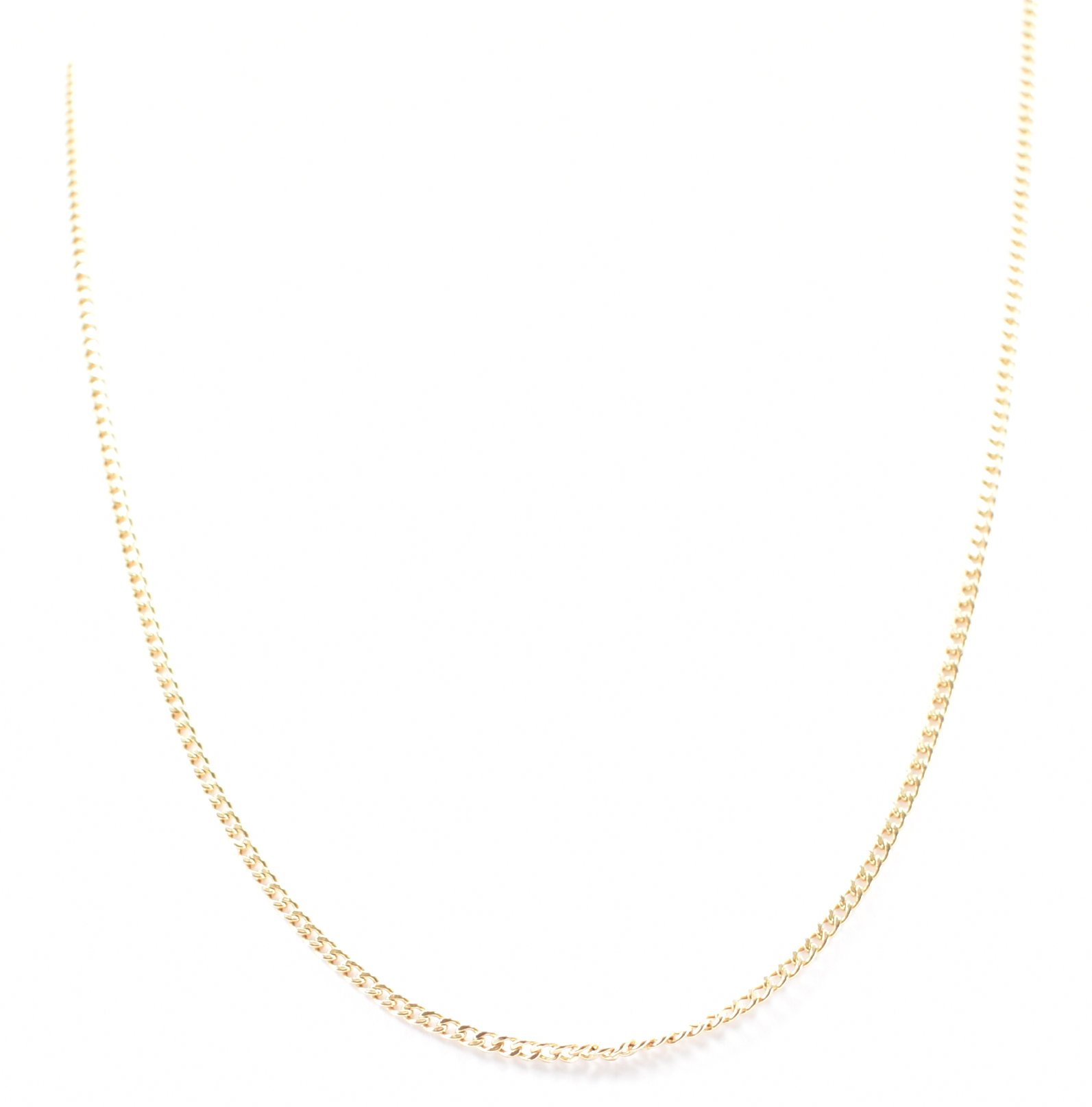 HALLMARKED 9CT GOLD FINE LINK NECKLACE CHAIN - Image 2 of 6