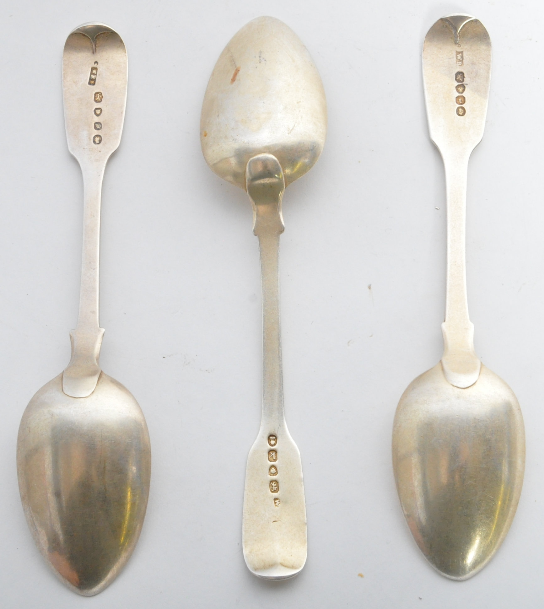 COLLECTION OF GEORGE III & VICTORIAN SILVER SPOONS X3 - Image 3 of 6