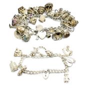 HALLMARKED SILVER CHARM BRACELET