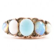 ANTIQUE HALLMARKED 9CT GOLD & OPAL RING