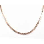 HALLMARKED 9CT GOLD FLAT LINK NECKLACE CHAIN