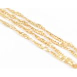 GOLD ROPE TWIST NECKLACE CHAIN