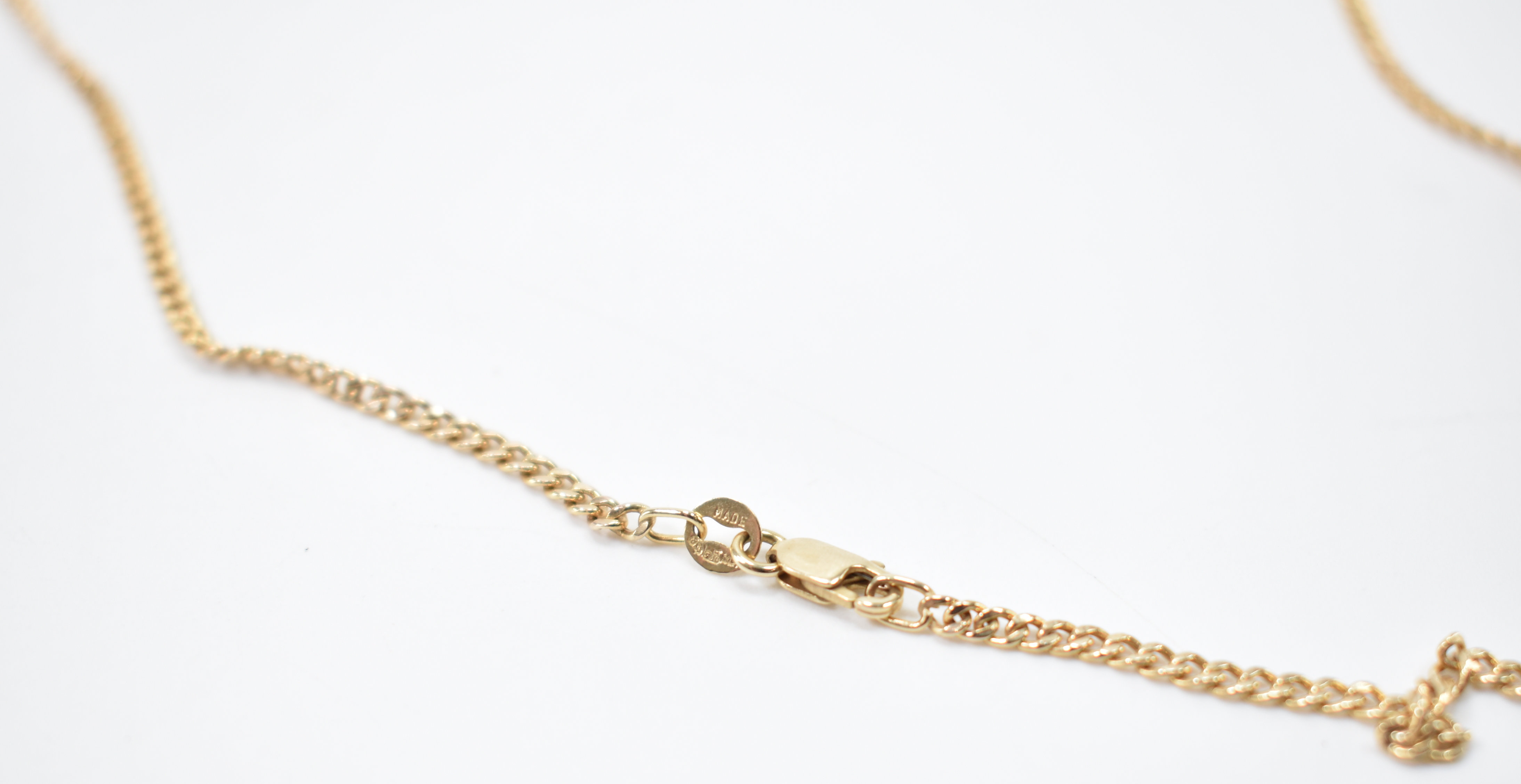 HALLMARKED 9CT GOLD FINE LINK NECKLACE CHAIN - Image 5 of 6