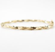 VINTAGE GOLD TWIST BANGLE MARKED 375