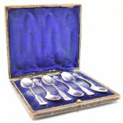 SIX EDWARDIAN WILLIAM HUTTON & SONS SILVER TEA SPOONS