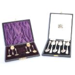 CASED SET OF 6 SILVER HALLMARKED APOSTLE SPOONS