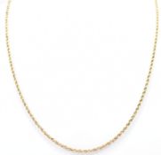 VICTORIAN 15CT GOLD ROPE TWIST CHAIN