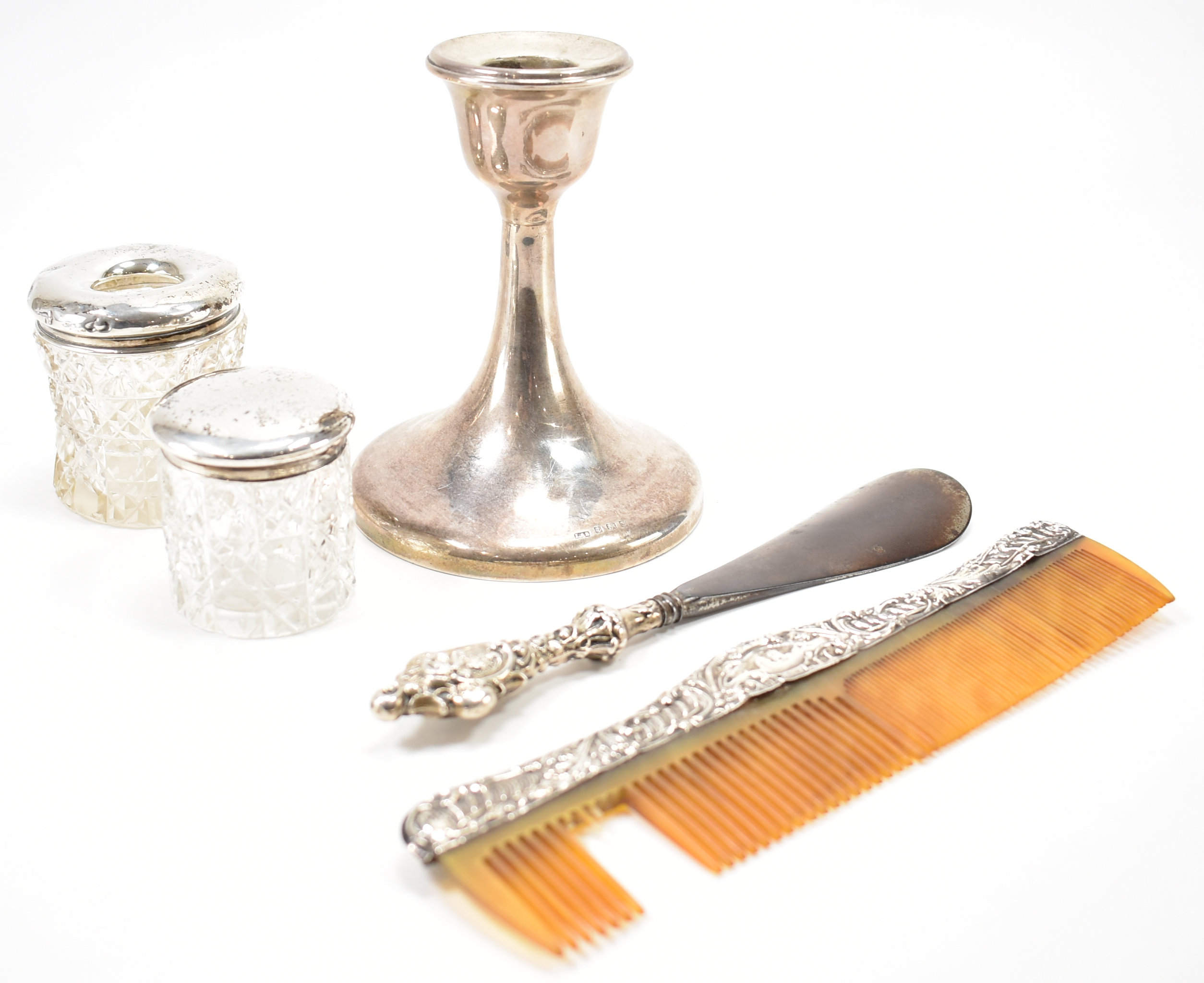 GROUP OF SILVER HALLMARKED DRESSING TABLE ITEMS - Image 2 of 5