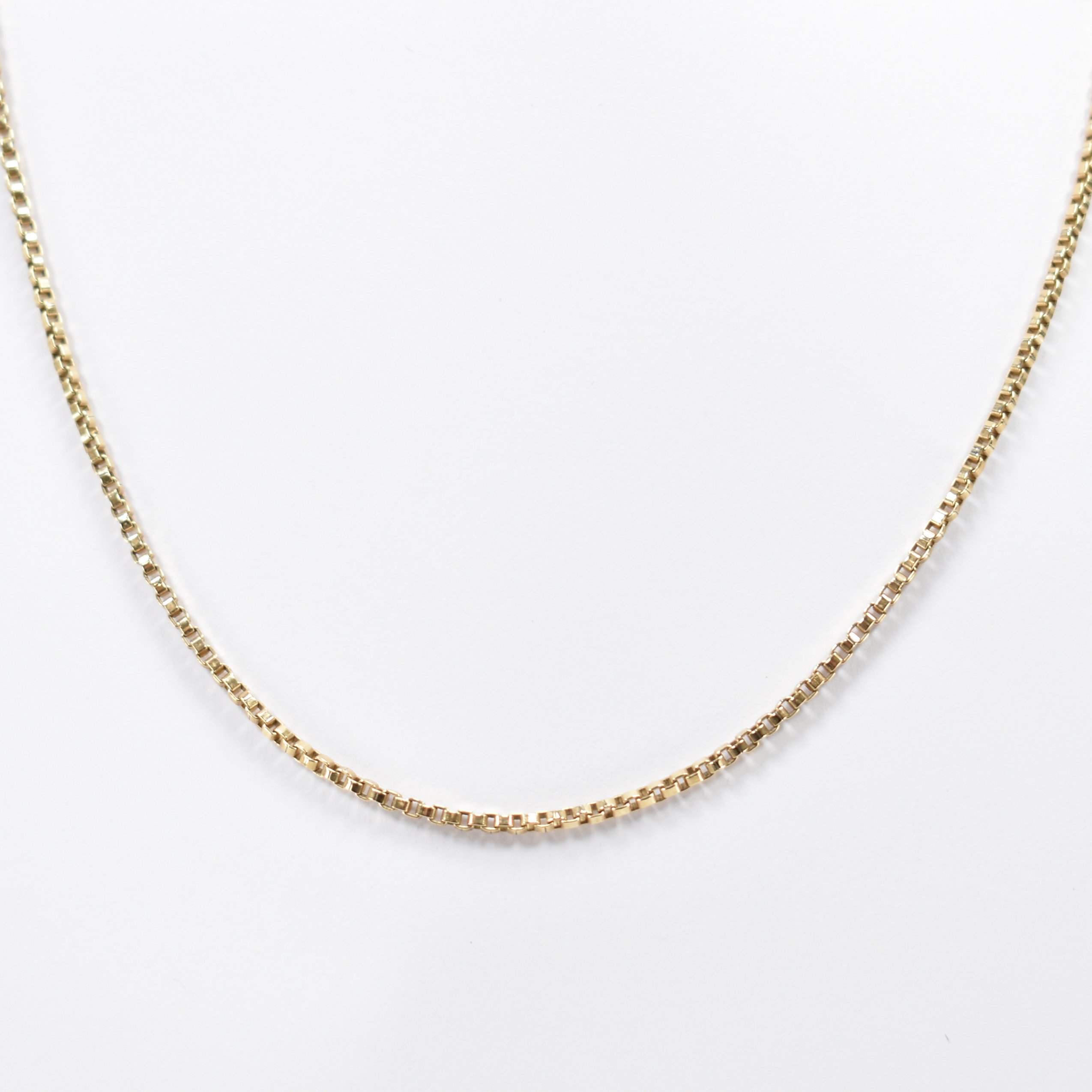 HALLMARKED 9CT BOX CHAIN NECKLACE - Image 4 of 4