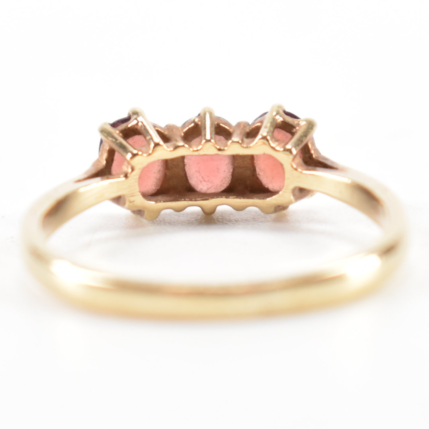 HALLMARKED 9CT GOLD & GARNET RING - Image 3 of 8