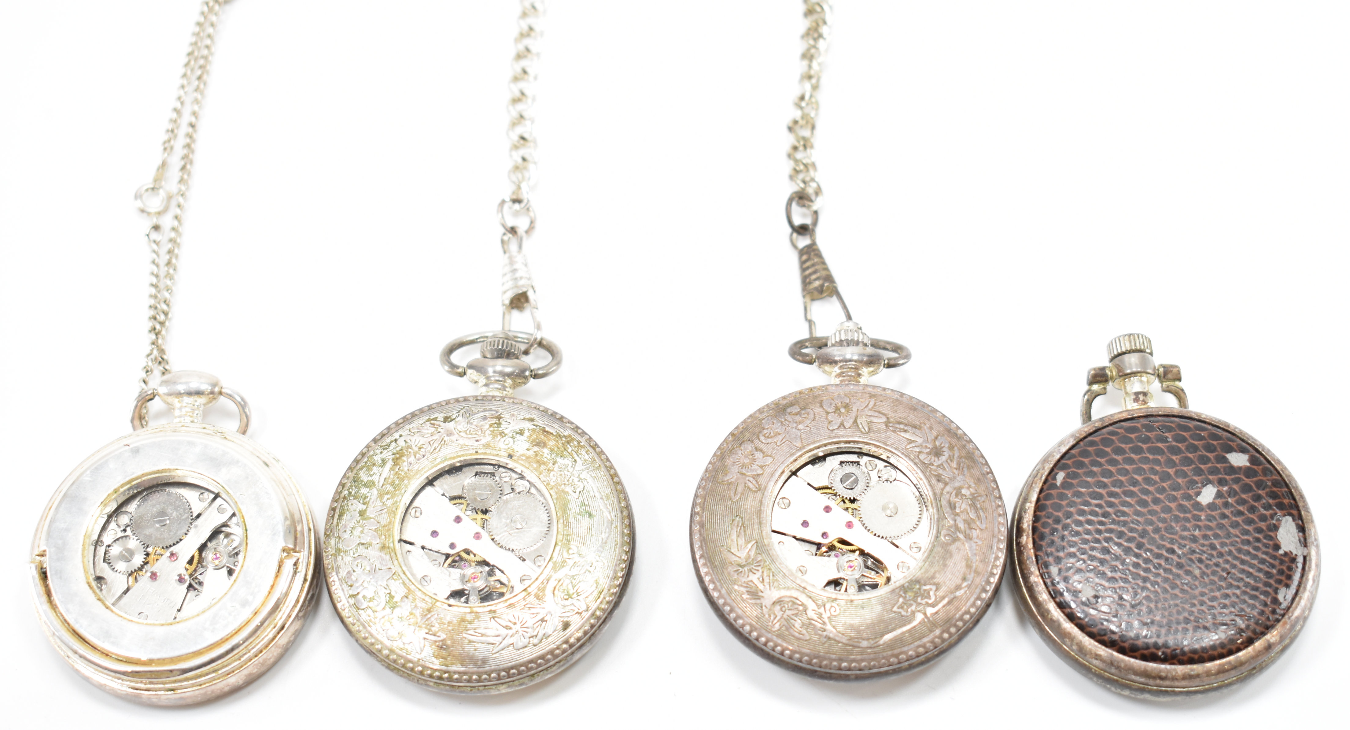 FOUR CONTEMPORARY POCKET WATCHES - Image 5 of 5