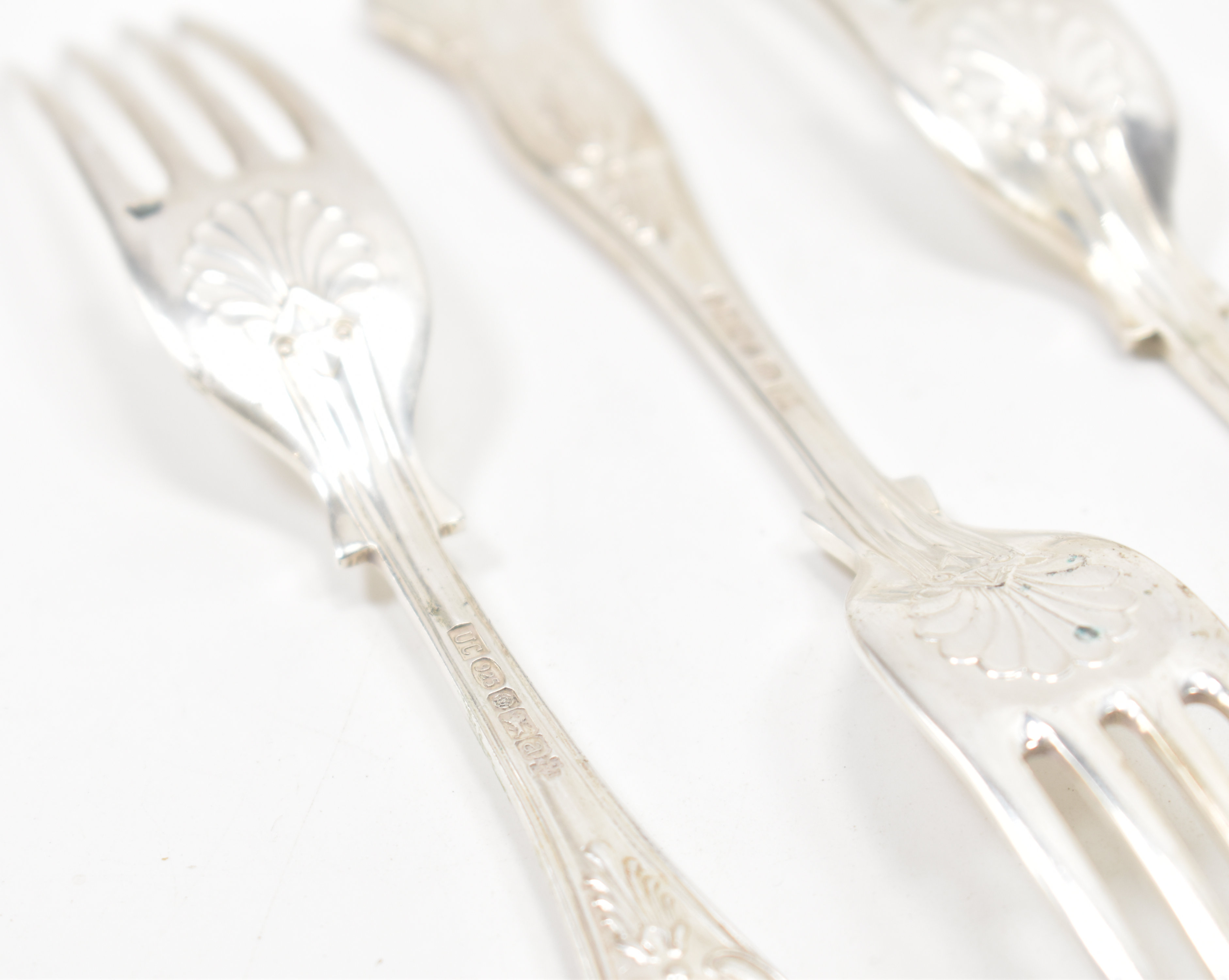 THREE UNITED CUTLERS SILVER HALLMARKED FORKS - Image 4 of 4