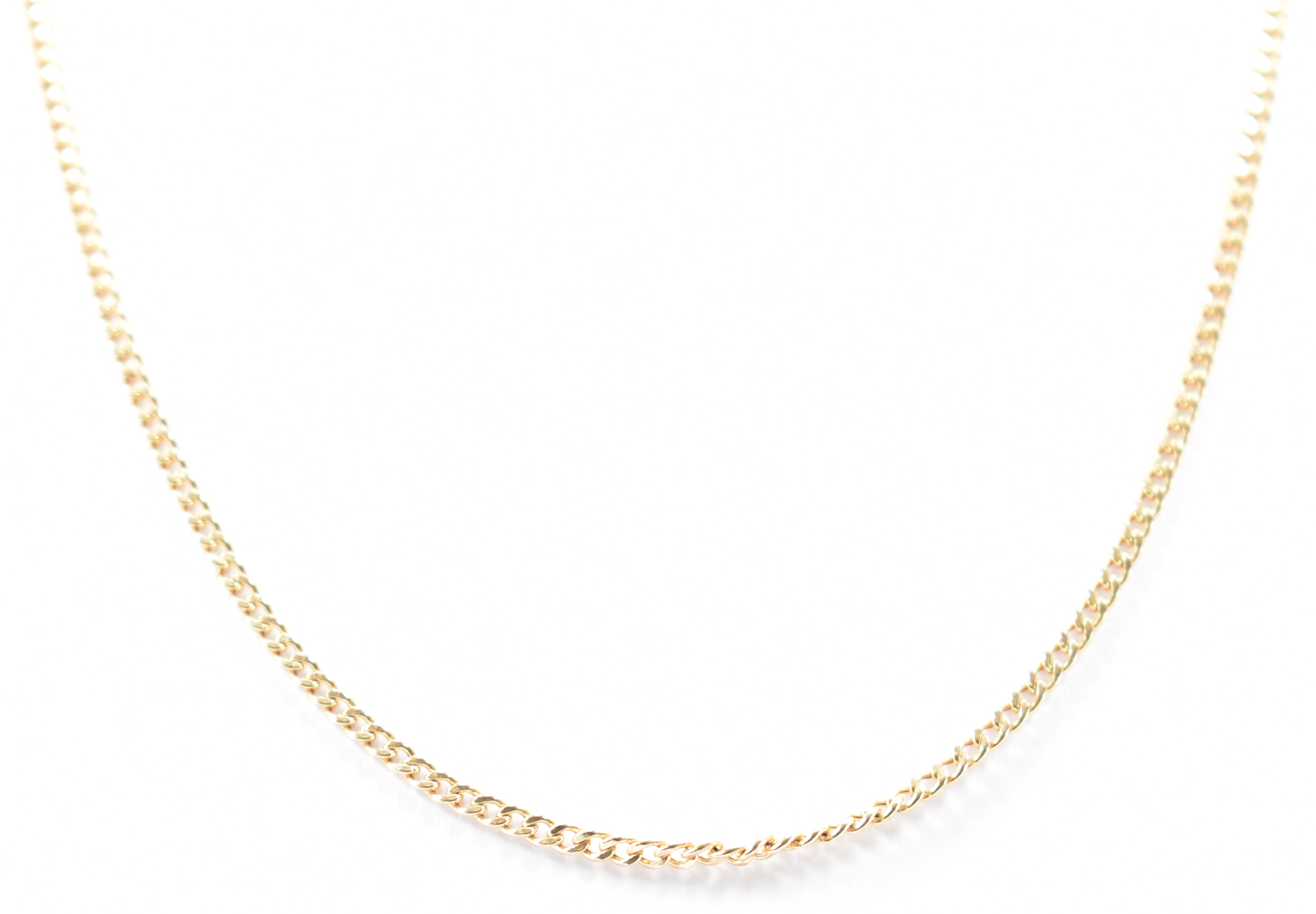 HALLMARKED 9CT GOLD FINE LINK NECKLACE CHAIN