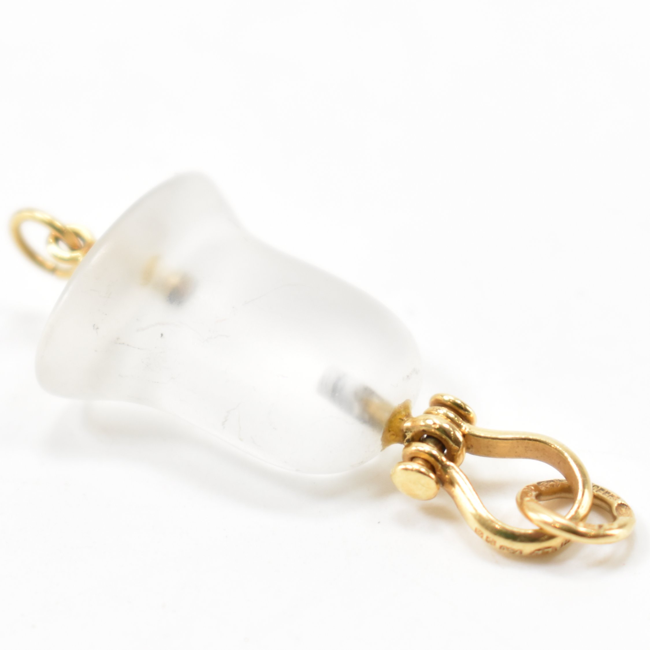 LALAOUNIS 18CT GOLD & ROCK CRYSTAL BELL PENDANT - Image 4 of 6