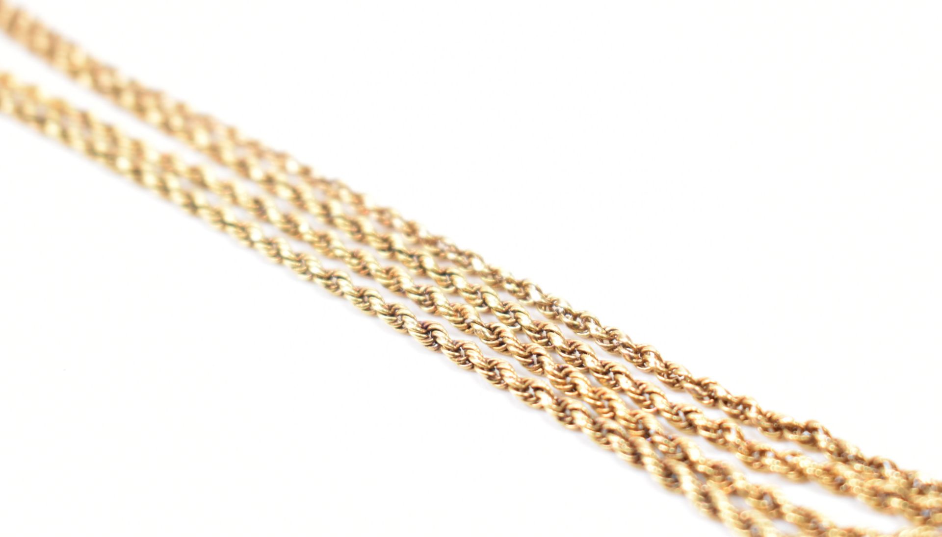 VICTORIAN 15CT GOLD ROPE TWIST CHAIN - Image 4 of 6