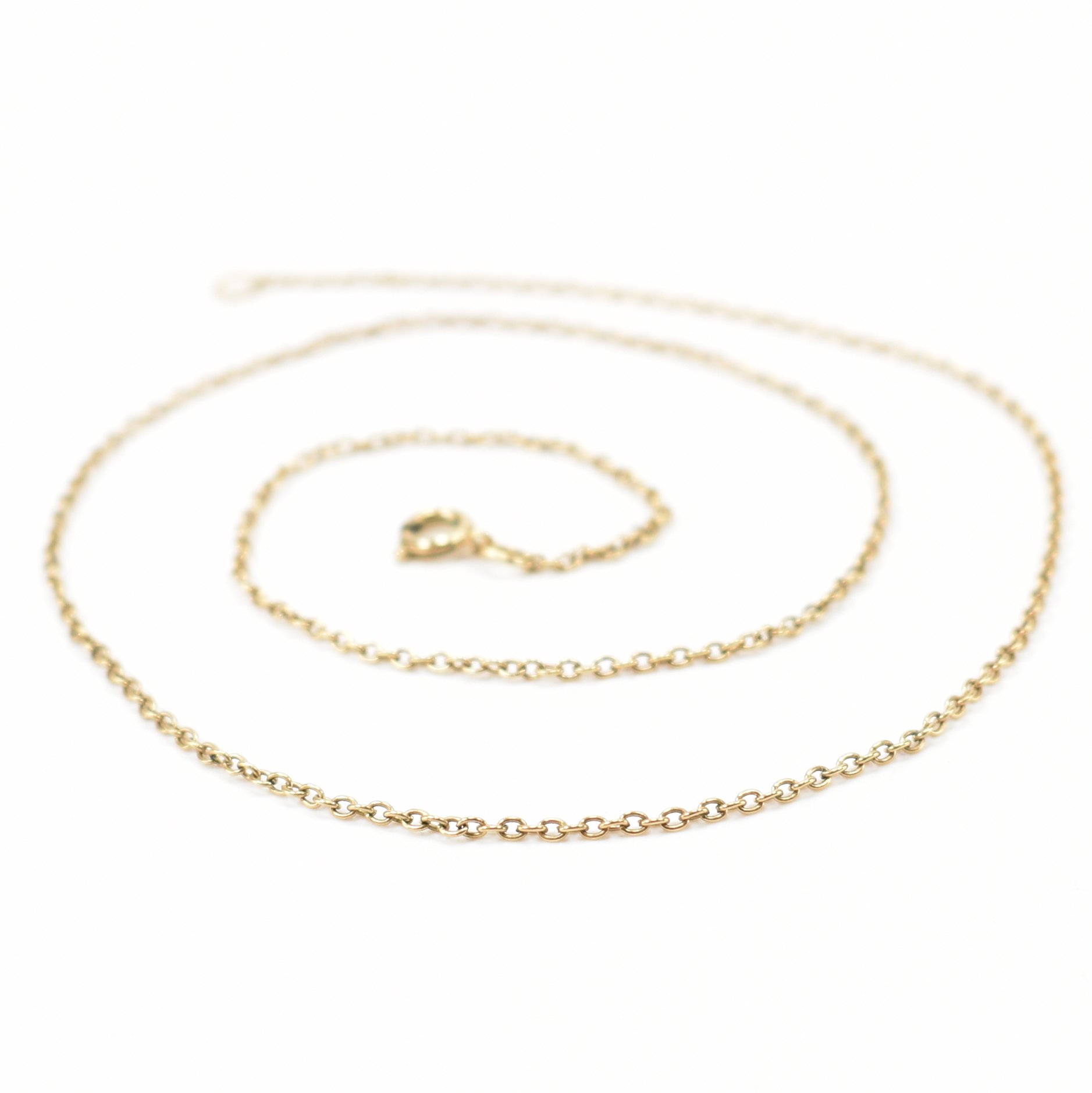 GOLD CHAIN NECKLACE - TESTS INDICATE 9CT GOLD