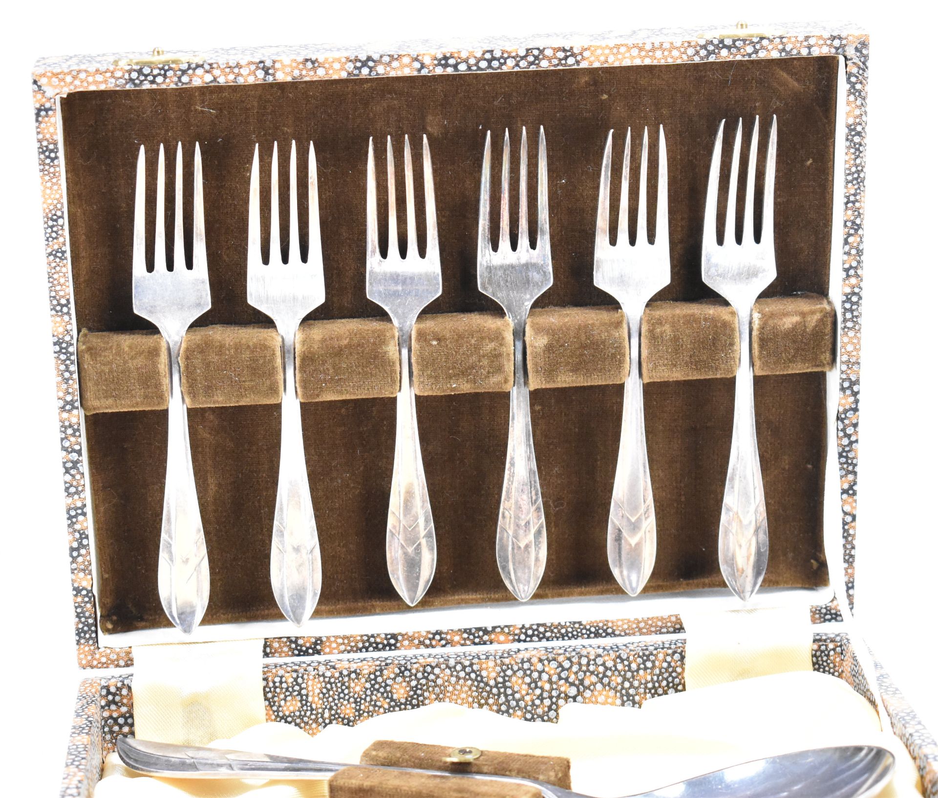 SET OF 1920S JOHN SANDERSON SILVER HANDLED CUTLERY - Image 2 of 7