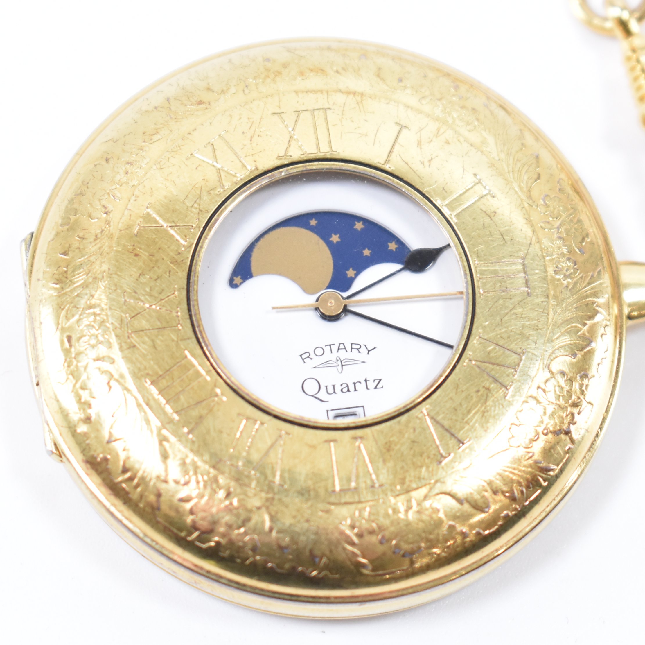 ROTARY QUARTZ HALF HUNTER POCKET WATCH - Image 2 of 5