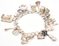 VINTAGE SILVER CHARM BRACELET