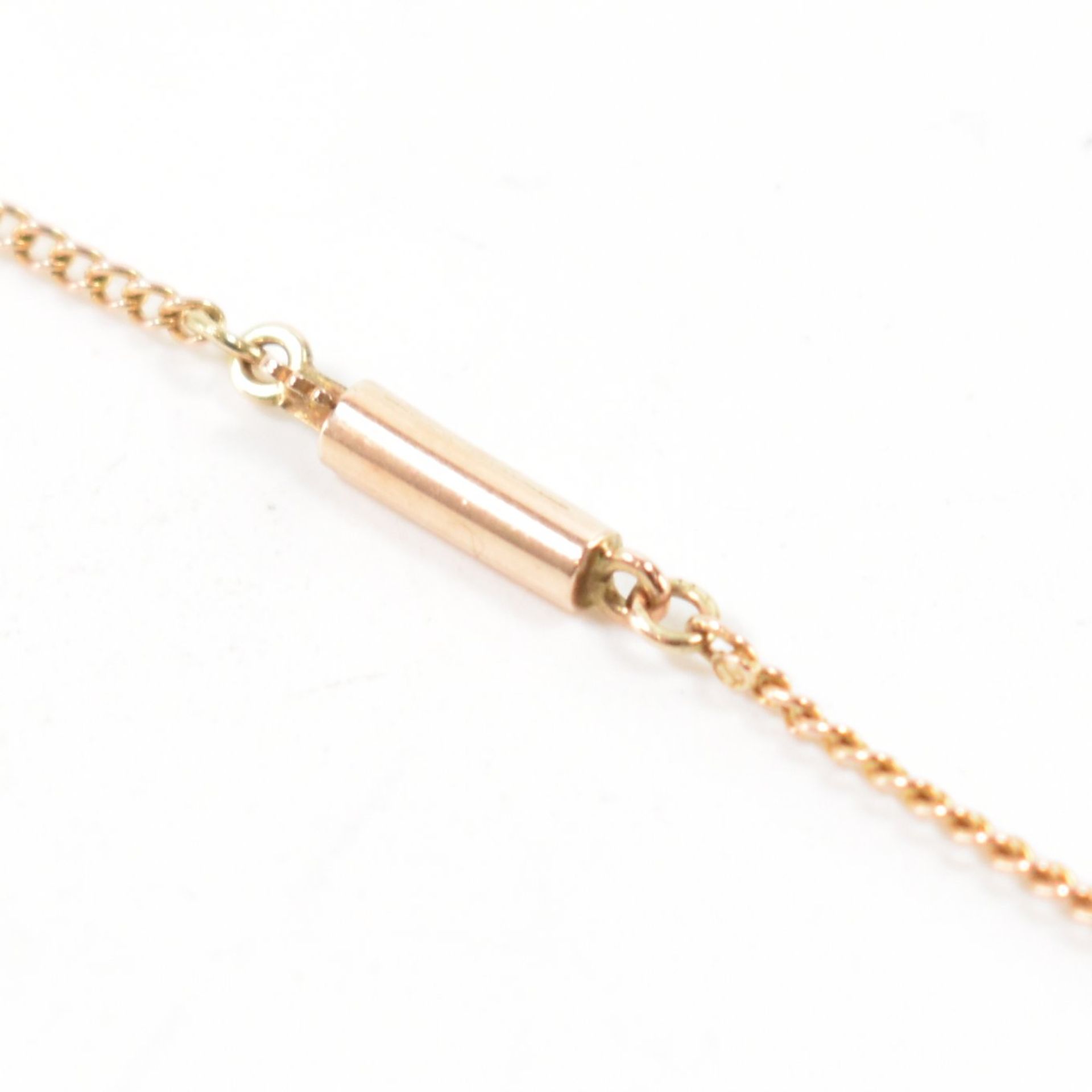 ANTIQUE GOLD & FINE LINK NECKLACE CHAIN - Image 4 of 5