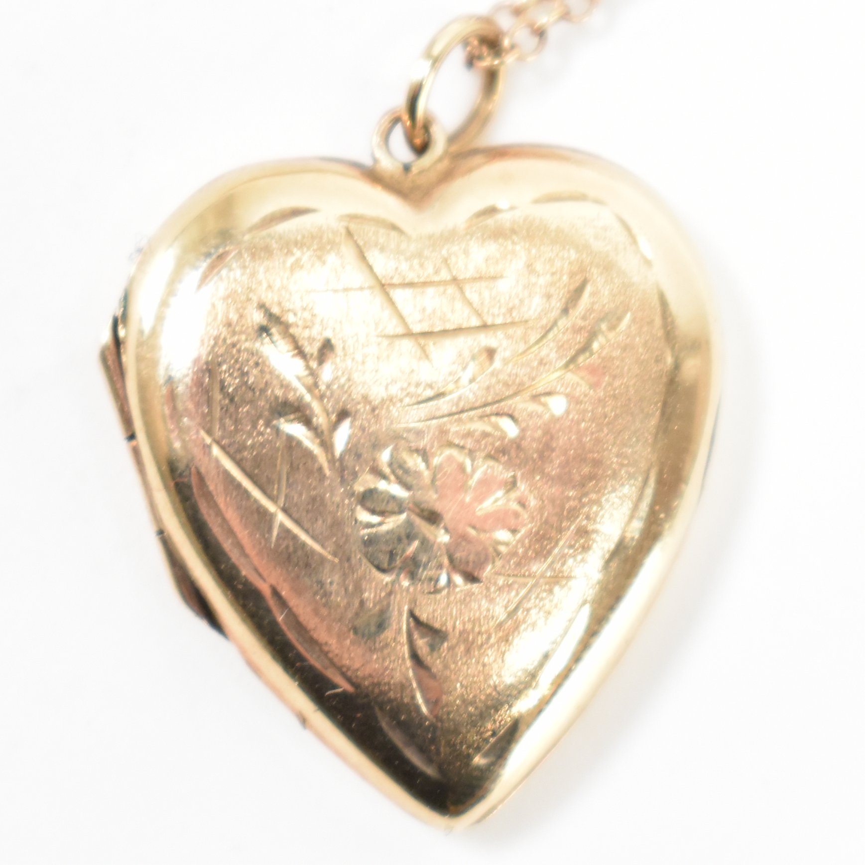 HALLMARKED 9CT GOLD LOCKET CHAIN NECKLACE - Image 2 of 7