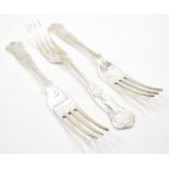 THREE UNITED CUTLERS SILVER HALLMARKED FORKS