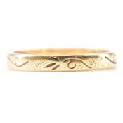 VINTAGE GOLD ENGRAVED BAND RING