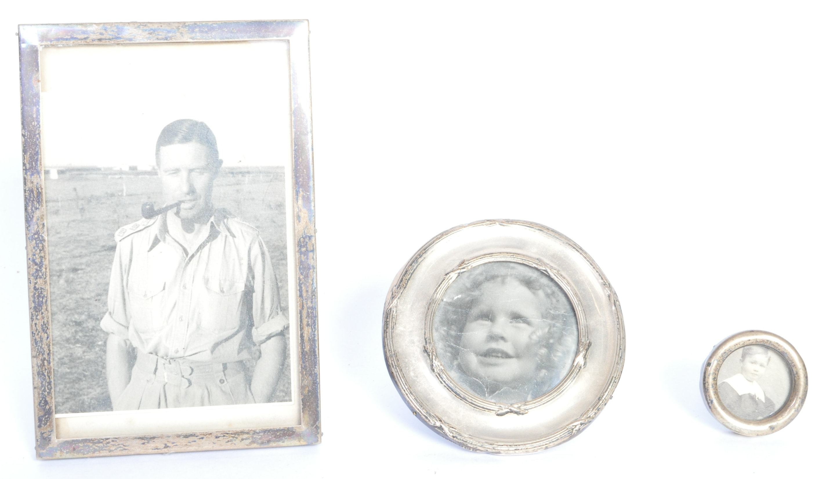 SILVER HALLMARKED 1929 PHOTOGRAPH FRAME & 2 OTHERS