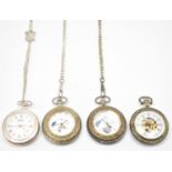 FOUR CONTEMPORARY POCKET WATCHES