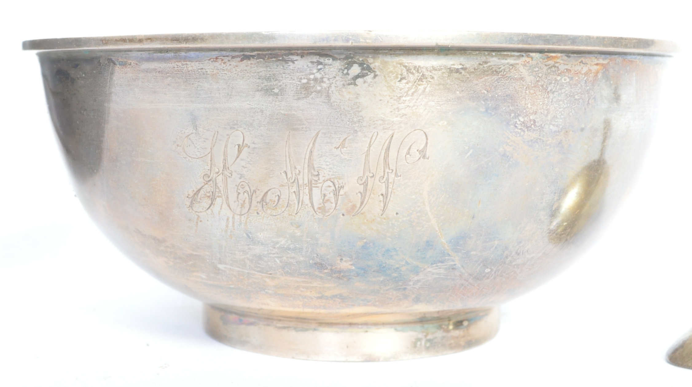 SILVER HALLMARKED CASED CHRISTENING BOWL & SPOON SET - Image 10 of 11