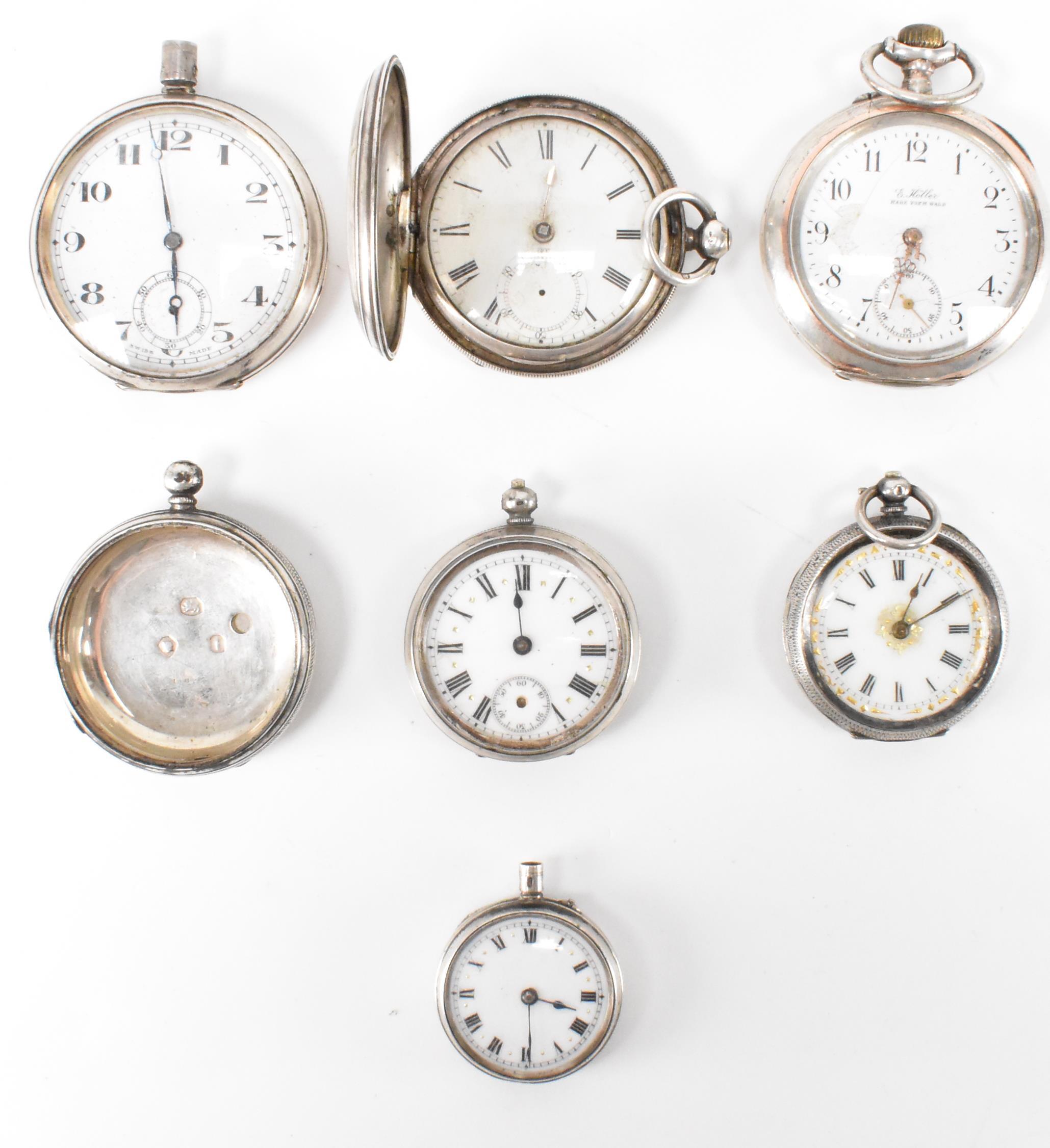 ASSORTMENT OF SILVER CASED POCKET WATCHES - Image 2 of 13